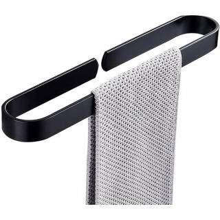 Wall- Mounted Black, self- Adhesive Bathroom Towel bar, Cabinet Space Aluminum Rust Towel Rack (Size : 40cm)
