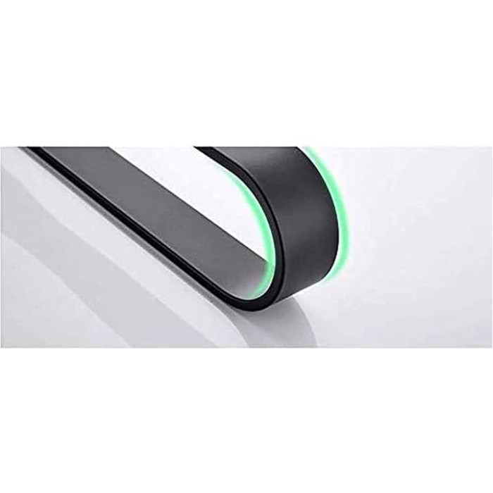Wall- Mounted Black, self- Adhesive Bathroom Towel bar, Cabinet Space Aluminum Rust Towel Rack (Size : 40cm)