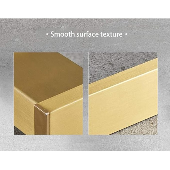 Towel Rack,Self-Adhesive or Screw Fixing,Space Aluminum Brushed Golden Towel Rack,Polished Surface Treatment,Household Wall-Mounted Bathroom Towel Rack/60Cm