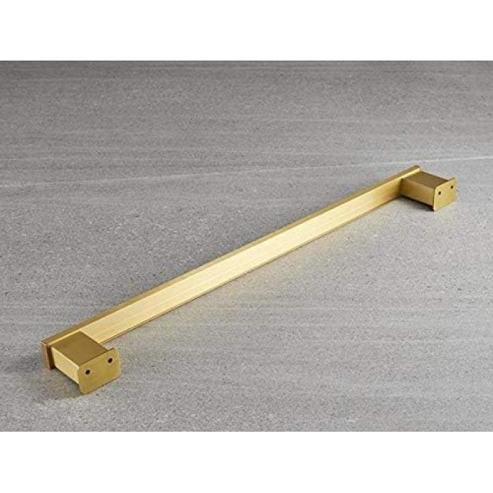 Towel Rack,Self-Adhesive or Screw Fixing,Space Aluminum Brushed Golden Towel Rack,Polished Surface Treatment,Household Wall-Mounted Bathroom Towel Rack/60Cm
