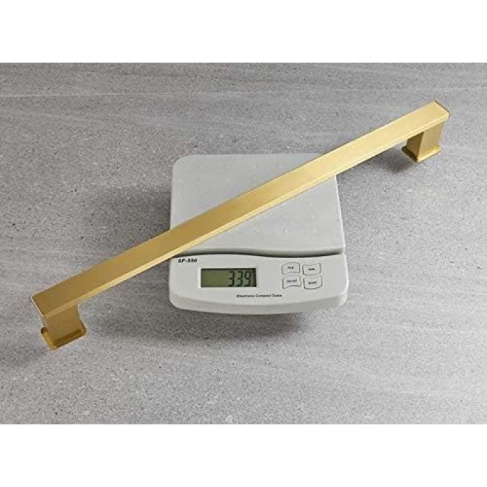 Towel Rack,Self-Adhesive or Screw Fixing,Space Aluminum Brushed Golden Towel Rack,Polished Surface Treatment,Household Wall-Mounted Bathroom Towel Rack/60Cm