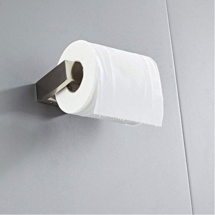 Brushed Finish Wall Mounted Towel Rail Hardware Accessories Sets Hotel Towel Rack with Self Adhesive Rust Proof Waterproof Stainless Steel Silver Towel Holder for Kitchen Bathroom 40cm (50cm )