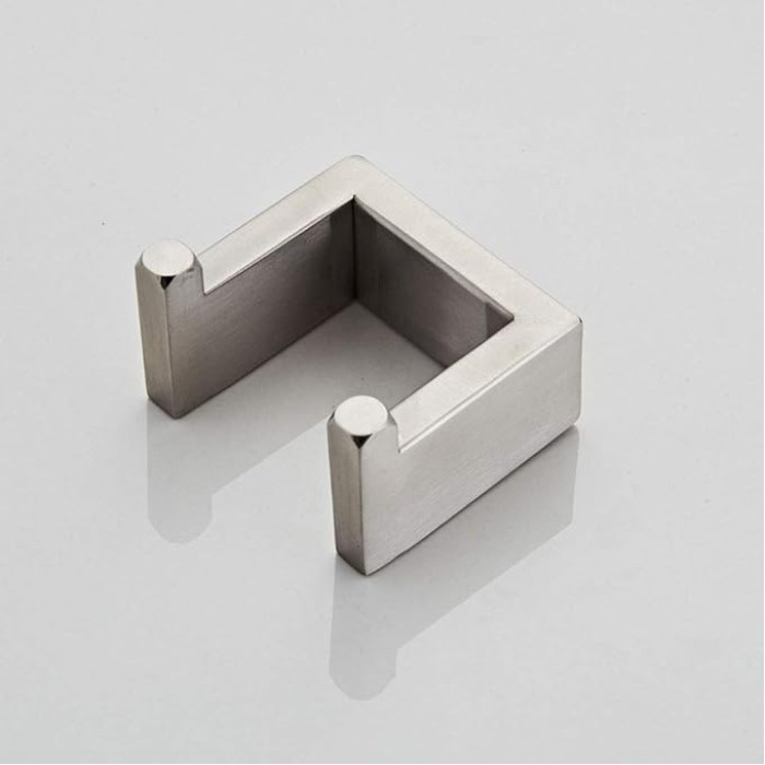 Brushed Finish Wall Mounted Towel Rail Hardware Accessories Sets Hotel Towel Rack with Self Adhesive Rust Proof Waterproof Stainless Steel Silver Towel Holder for Kitchen Bathroom 40cm (50cm )