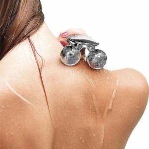 Massage Booster Shower Rain Shower Head Double Crystal Ball Massage Shower Shower Shower Head