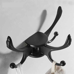 Towel Hook Bathroom Wall Mounted Towel Hat Clothes Bathrobe Hook Bracket